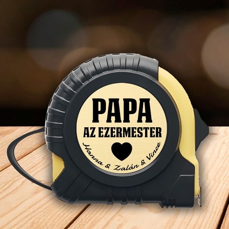 Papa az ezermester mérőszalag