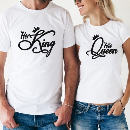 Her King - His Queen páros póló Her King - His Queen páros póló