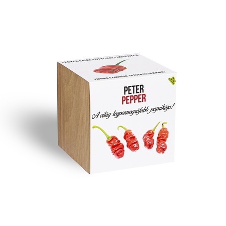 Peter Pepper chili paprika növényem fa kockában