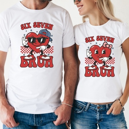Six seven Valentin napi páros póló