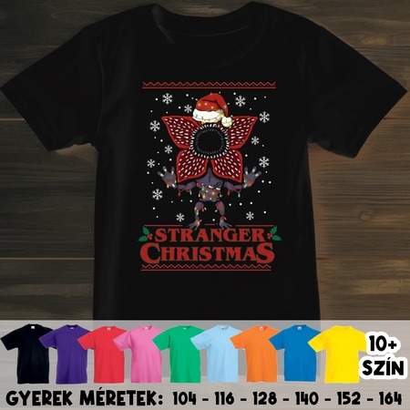 Stranger Things Christmas gyerek póló