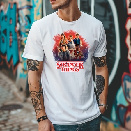Strangert Things fiúk és Tizi felnőtt póló