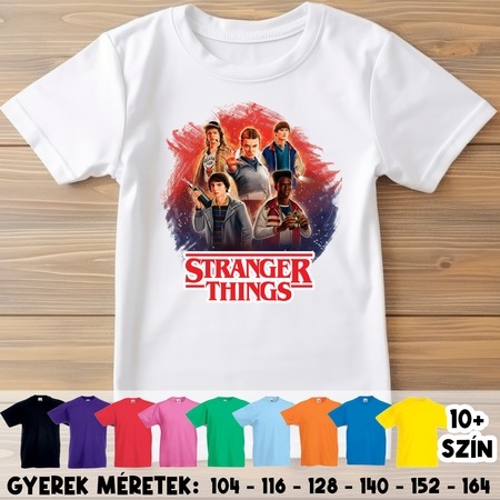Strangert Things fiúk és Tizi gyerek póló