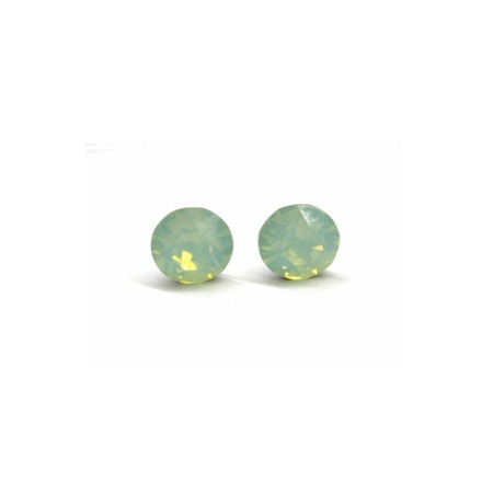 Swanis pötty bedugós fülbevaló - 6 mm - Halvány opál zöld