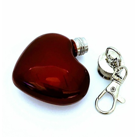 Szív alakú flaska kulcstartó