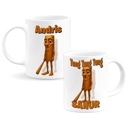 Tung Tung Tung Sahur Brainrot egyedi neves bögre Tung Tung Tung Sahur Brainrot egyedi neves bögre