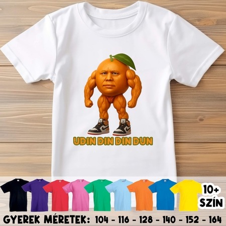 Udin Din Din Dun brainrot gyerek póló Udin Din Din Dun brainrot gyerek póló