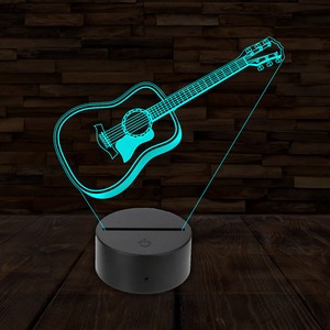 3D LED lámpa - Klasszikus gitár