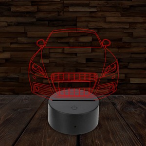 3D LED lámpa - Sportautó