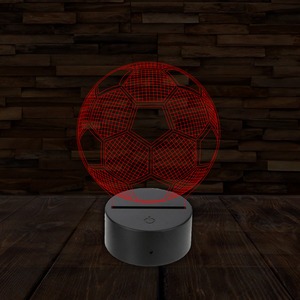 3D LED lámpa - Futball labda