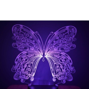 3D LED lámpa - Pillangó