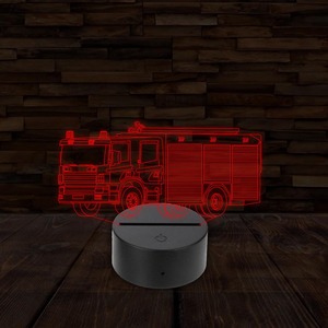 3D LED lámpa - Tűzoltóautó