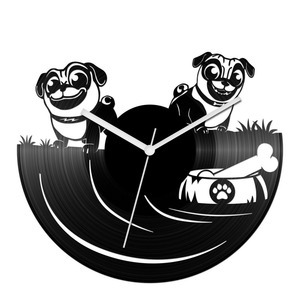 Házőrző kutyák bakelit óra