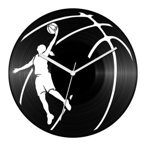 Kosárlabda - női játékos bakelit óra