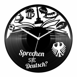 Német nyelvtanár bakelit óra