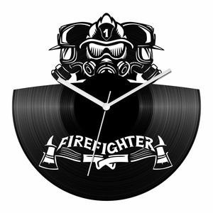 Tűzoltók bakelit óra