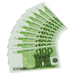 Szalvéta - 100 euro mintával