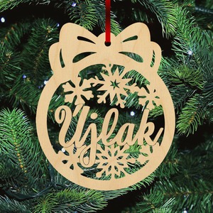 Fa karácsonyfadísz - Újlak