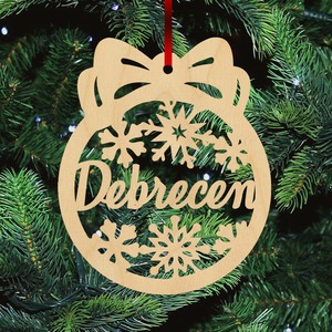 Fa karácsonyfadísz - Debrecen