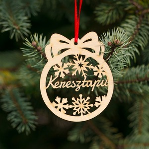 Fa karácsonyfadísz – Keresztapu
