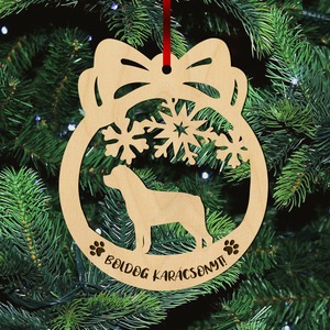 Fa karácsonyfadísz – Rottweiler