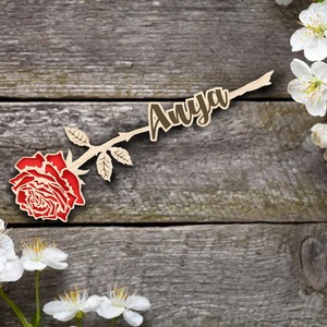 Ajándék kísérő rózsa szál - Egyedi névvel