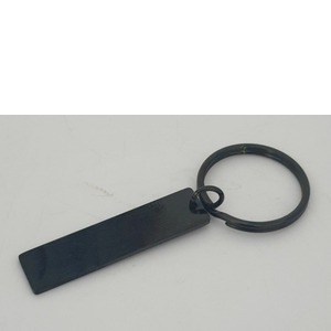 Kulcstartó vékony téglalap alakú - Fekete