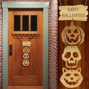 Halloween ajtó dekoráció