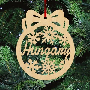 Fa karácsonyfadísz - Hungary