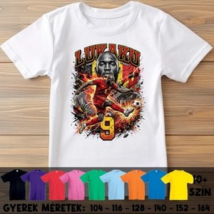 Lukaku - Belgium focista gyerek póló Lukaku - Belgium focista gyerek póló