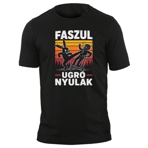 Nyúl kontra rolleres felnőtt póló Nyúl kontra rolleres felnőtt póló