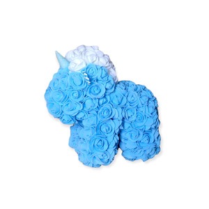 Rózsa unikornis - kék - 25 cm