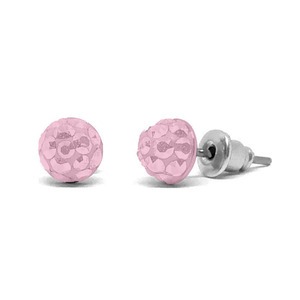 Swanis gömb köves bedugós fülbevaló - 6mm - rózsaszín