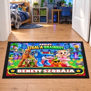 Beltéri lábtörlő - Steal a Brainrot - egyedi névvel Beltéri lábtörlő - Steal a Brainrot - egyedi névvel