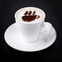 Cappuccino és kávé díszítő sablonok